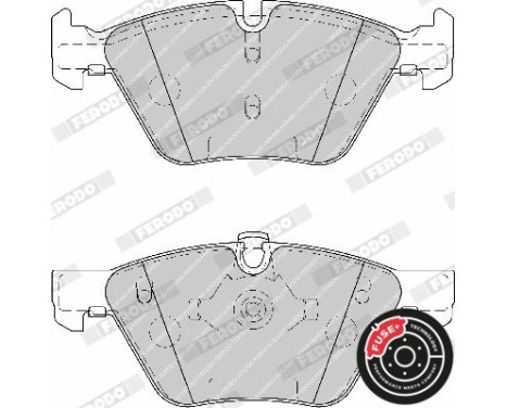 Kit de plaquettes de frein, frein à disque PREMIER ECO FRICTION FDB1773 Ferodo, Image 6