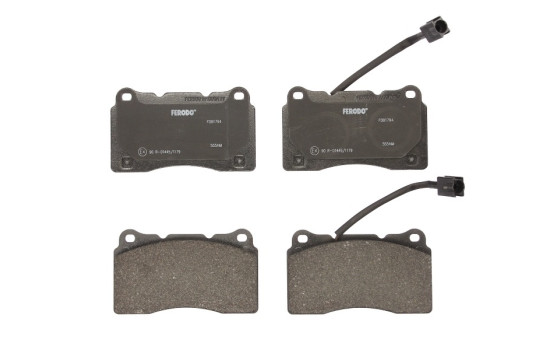 Kit de plaquettes de frein, frein à disque PREMIER ECO FRICTION FDB1794 Ferodo