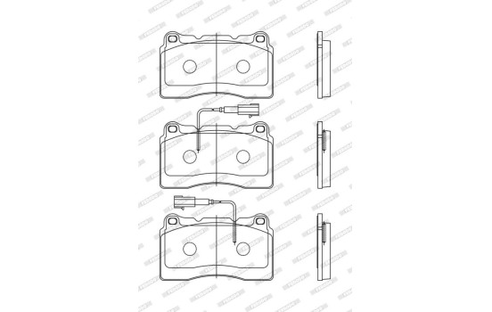Kit de plaquettes de frein, frein à disque PREMIER ECO FRICTION FDB1794 Ferodo, Image 3