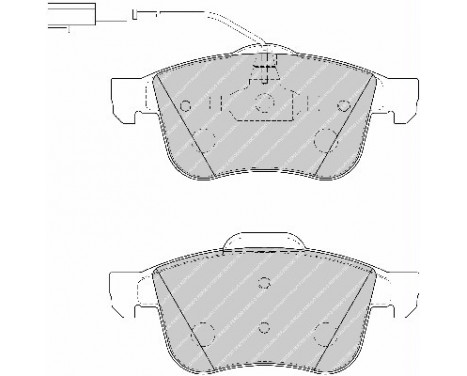Kit de plaquettes de frein, frein à disque PREMIER ECO FRICTION FDB1805 Ferodo, Image 2