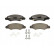 Kit de plaquettes de frein, frein à disque PREMIER ECO FRICTION FDB1811 Ferodo