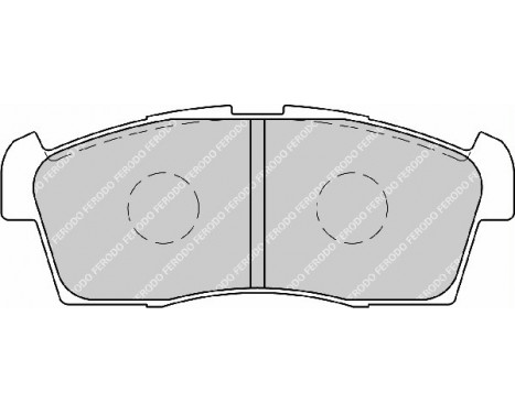 Kit de plaquettes de frein, frein à disque PREMIER ECO FRICTION FDB1812 Ferodo, Image 2