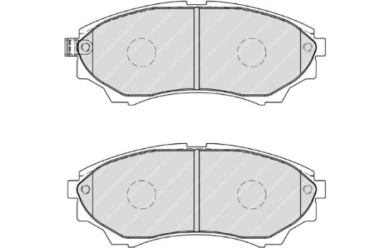 Kit de plaquettes de frein, frein à disque PREMIER ECO FRICTION FDB1817 Ferodo, Image 2