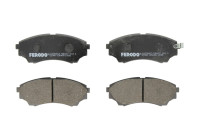 Kit de plaquettes de frein, frein à disque PREMIER ECO FRICTION FDB1817 Ferodo