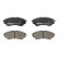 Kit de plaquettes de frein, frein à disque PREMIER ECO FRICTION FDB1817 Ferodo
