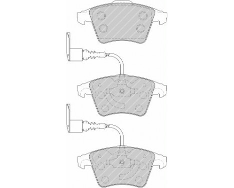 Kit de plaquettes de frein, frein à disque PREMIER ECO FRICTION FDB1826 Ferodo, Image 2