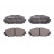 Kit de plaquettes de frein, frein à disque PREMIER ECO FRICTION FDB1829 Ferodo