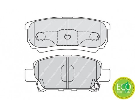 Kit de plaquettes de frein, frein à disque PREMIER ECO FRICTION FDB1839 Ferodo, Image 3