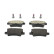 Kit de plaquettes de frein, frein à disque PREMIER ECO FRICTION FDB1862 Ferodo, Vignette 2