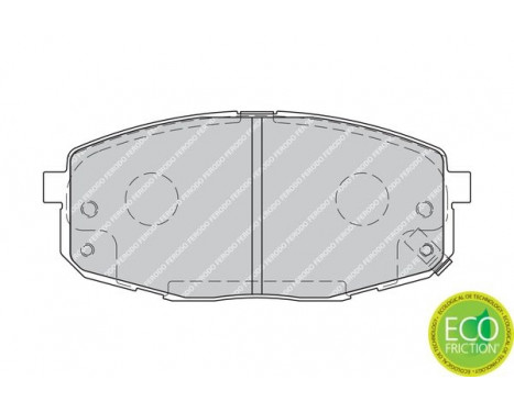 Kit de plaquettes de frein, frein à disque PREMIER ECO FRICTION FDB1869 Ferodo, Image 4