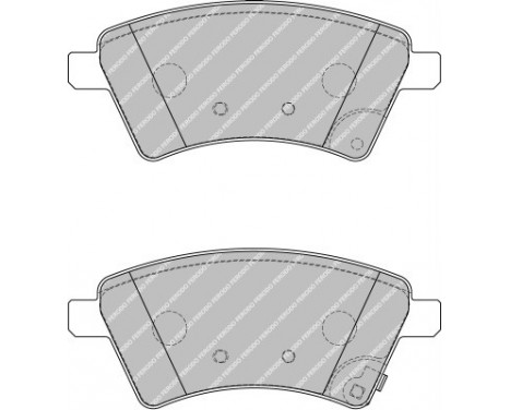 Kit de plaquettes de frein, frein à disque PREMIER ECO FRICTION FDB1875 Ferodo, Image 2