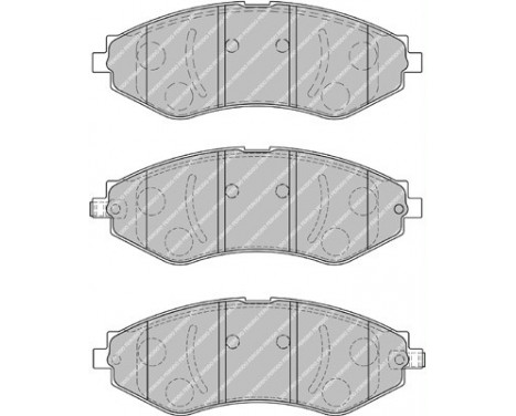 Kit de plaquettes de frein, frein à disque PREMIER ECO FRICTION FDB1905 Ferodo, Image 2