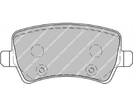 Kit de plaquettes de frein, frein à disque PREMIER ECO FRICTION FDB1918 Ferodo, Image 2