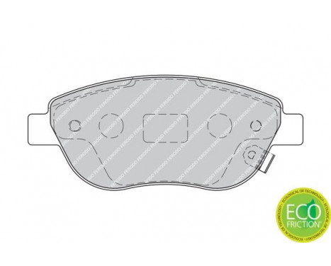 Kit de plaquettes de frein, frein à disque PREMIER ECO FRICTION FDB1919 Ferodo, Image 3