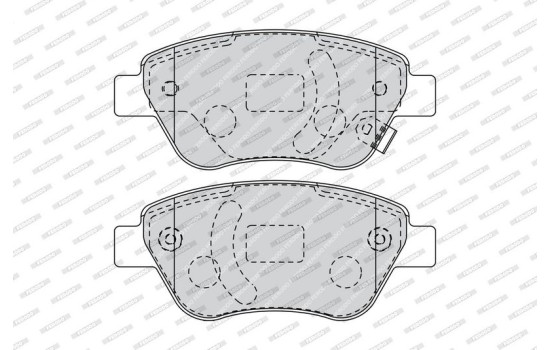 Kit de plaquettes de frein, frein à disque PREMIER ECO FRICTION FDB1920 Ferodo, Image 4