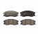 Kit de plaquettes de frein, frein à disque PREMIER ECO FRICTION FDB1934 Ferodo