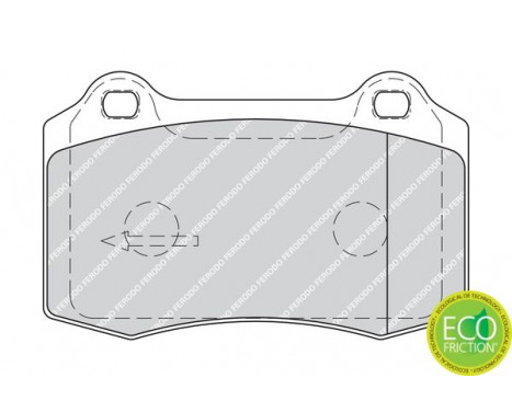 Kit de plaquettes de frein, frein à disque PREMIER ECO FRICTION FDB1949 Ferodo, Image 3