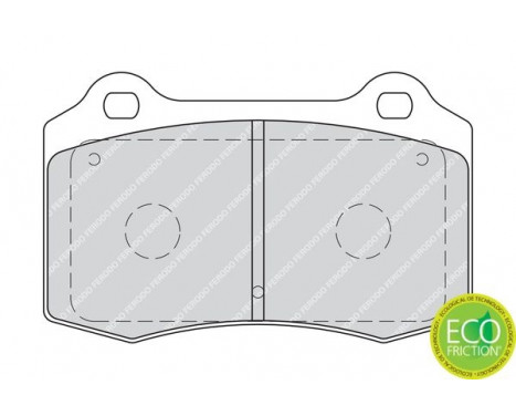 Kit de plaquettes de frein, frein à disque PREMIER ECO FRICTION FDB1957 Ferodo, Image 3