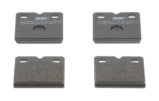 Kit de plaquettes de frein, frein à disque PREMIER ECO FRICTION FDB1983 Ferodo, Image 2