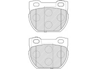 Kit de plaquettes de frein, frein à disque PREMIER ECO FRICTION FDB1994 Ferodo