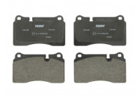 Kit de plaquettes de frein, frein à disque PREMIER ECO FRICTION FDB1996 Ferodo