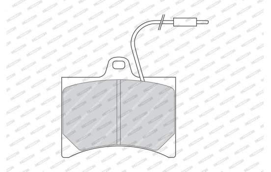 Kit de plaquettes de frein, frein à disque PREMIER ECO FRICTION FDB253 Ferodo, Image 2