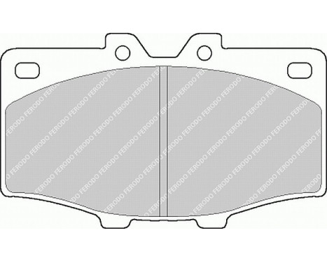 Kit de plaquettes de frein, frein à disque PREMIER ECO FRICTION FDB288 Ferodo, Image 2