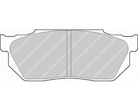 Kit de plaquettes de frein, frein à disque PREMIER ECO FRICTION FDB300 Ferodo, Image 2