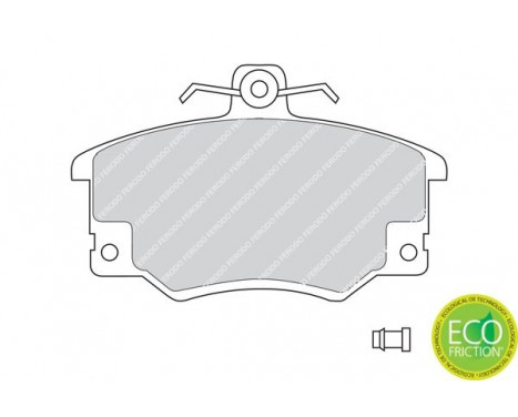 Kit de plaquettes de frein, frein à disque PREMIER ECO FRICTION FDB370 Ferodo, Image 3