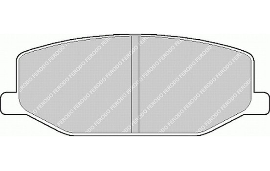 Kit de plaquettes de frein, frein à disque PREMIER ECO FRICTION FDB396 Ferodo, Image 2