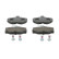 Kit de plaquettes de frein, frein à disque PREMIER ECO FRICTION FDB398 Ferodo, Vignette 2
