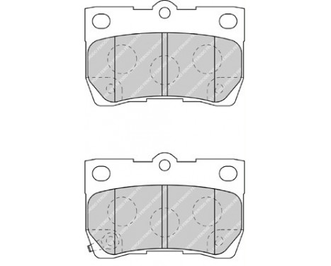Kit de plaquettes de frein, frein à disque PREMIER ECO FRICTION FDB4001 Ferodo, Image 2