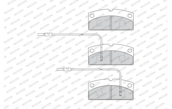 Kit de plaquettes de frein, frein à disque PREMIER ECO FRICTION FDB4013 Ferodo, Image 3