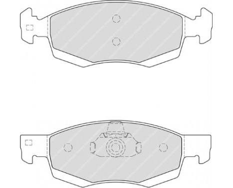 Kit de plaquettes de frein, frein à disque PREMIER ECO FRICTION FDB4035 Ferodo, Image 2