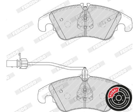 Kit de plaquettes de frein, frein à disque PREMIER ECO FRICTION FDB4044 Ferodo, Image 5