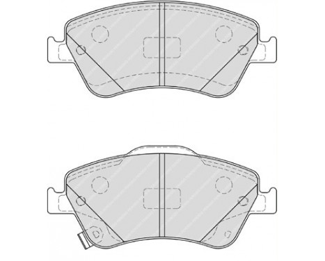 Kit de plaquettes de frein, frein à disque PREMIER ECO FRICTION FDB4046 Ferodo, Image 2