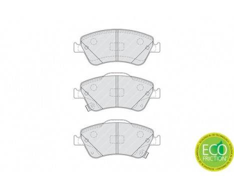 Kit de plaquettes de frein, frein à disque PREMIER ECO FRICTION FDB4046 Ferodo, Image 3