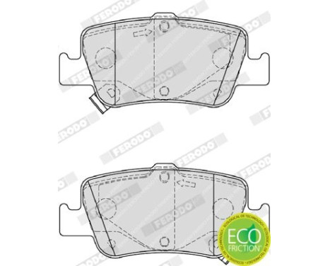 Kit de plaquettes de frein, frein à disque PREMIER ECO FRICTION FDB4048 Ferodo, Image 4