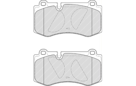 Kit de plaquettes de frein, frein à disque PREMIER ECO FRICTION FDB4055 Ferodo, Image 2