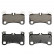 Kit de plaquettes de frein, frein à disque PREMIER ECO FRICTION FDB4065 Ferodo
