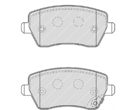 Kit de plaquettes de frein, frein à disque PREMIER ECO FRICTION FDB4069 Ferodo, Image 2