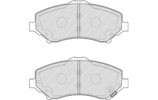 Kit de plaquettes de frein, frein à disque PREMIER ECO FRICTION FDB4074 Ferodo, Image 2
