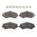 Kit de plaquettes de frein, frein à disque PREMIER ECO FRICTION FDB4074 Ferodo