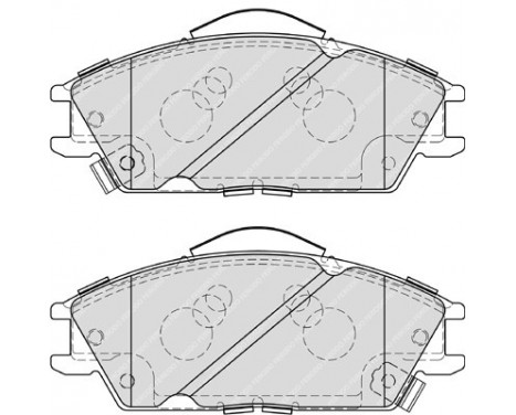 Kit de plaquettes de frein, frein à disque PREMIER ECO FRICTION FDB4076 Ferodo, Image 2