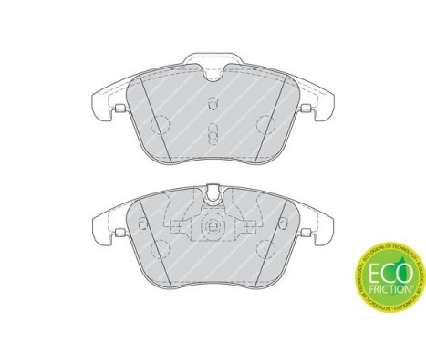 Kit de plaquettes de frein, frein à disque PREMIER ECO FRICTION FDB4107 Ferodo, Image 4