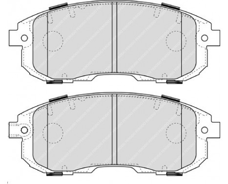 Kit de plaquettes de frein, frein à disque PREMIER ECO FRICTION FDB4112 Ferodo, Image 2