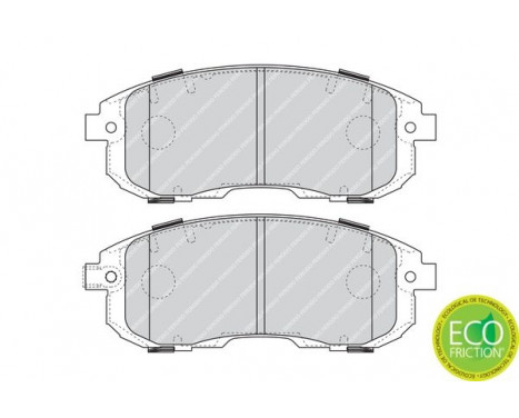 Kit de plaquettes de frein, frein à disque PREMIER ECO FRICTION FDB4112 Ferodo, Image 3