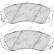 Kit de plaquettes de frein, frein à disque PREMIER ECO FRICTION FDB4113 Ferodo, Vignette 5