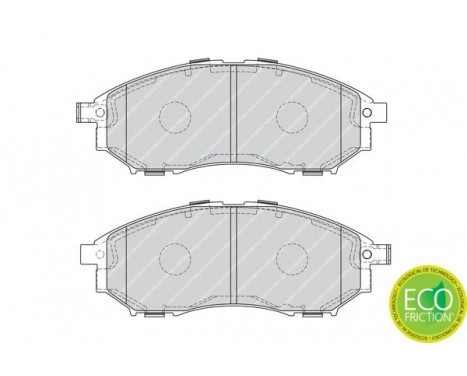 Kit de plaquettes de frein, frein à disque PREMIER ECO FRICTION FDB4177 Ferodo, Image 3