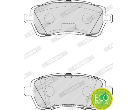 Kit de plaquettes de frein, frein à disque PREMIER ECO FRICTION FDB4179 Ferodo, Image 4